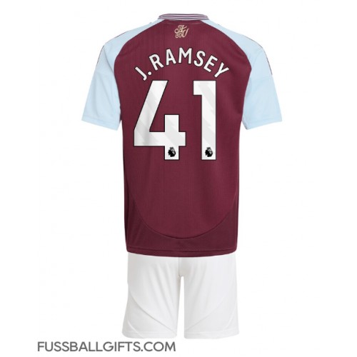 Aston Villa Jacob Ramsey #41 Fußballbekleidung Heimtrikot Kinder 2024-25 Kurzarm (+ kurze hosen)